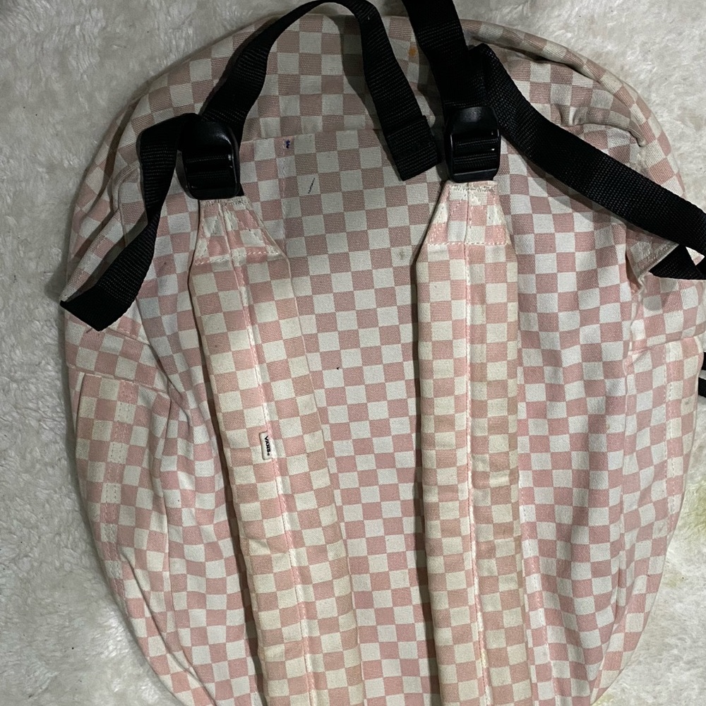 pink checkered vans backpack - Picture 2 of 2